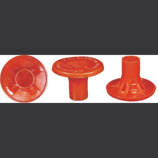 #4-#8 OSHA Rebar Cap, Red, 100 CT, Mutual Industries, Mfr#: 14640-4