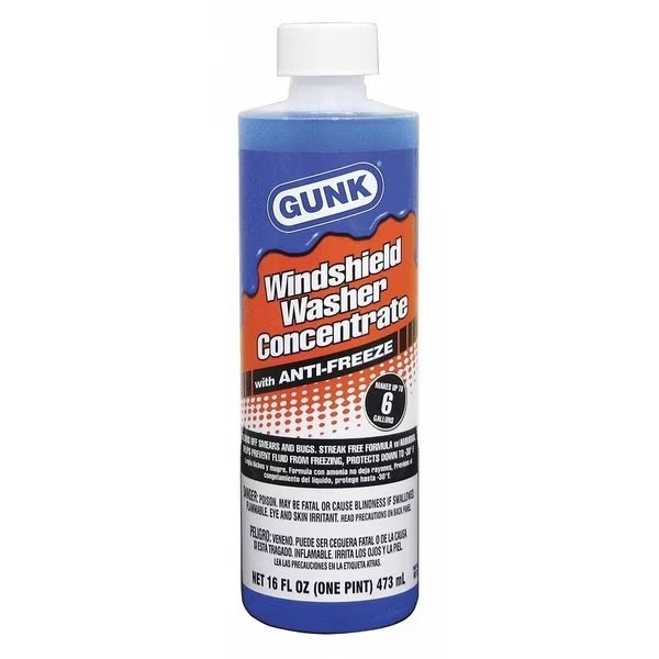 Windshield Washer, 16 oz., Plastic Bottle, Gunk, Mfr#: M516