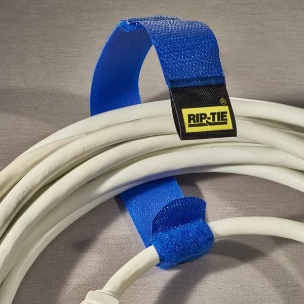 Reusable Strap, Red, 1"x9", PK10, Rip-Tie, Mfr#: HH-09-010-RD