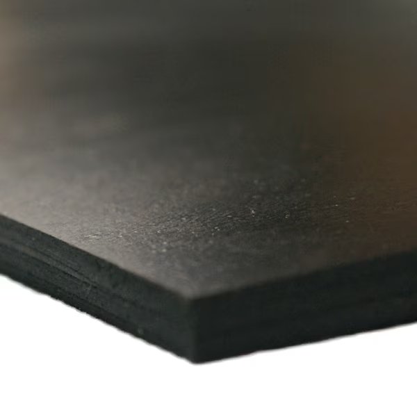 Neoprene Sheet - 40A- Smooth Finish - No Backing - 0.187" Thick x 2" Width x 24" Length - Black, Rubber-Cal, Mfr#: 30-004-187