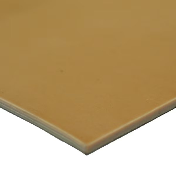 Pure Gum Rubber - Commerical Grade - 40A - Rubber Sheet - Tan Gum  - 1/16" T x 6" W x 6" L - 3 Pack, Rubber-Cal, Mfr#: 20-112