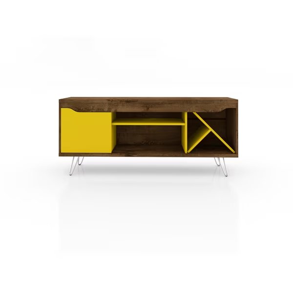 Baxter 53.54" TV Stand With We Rack, Manhattan Comfort, Mfr#: 216BMC94