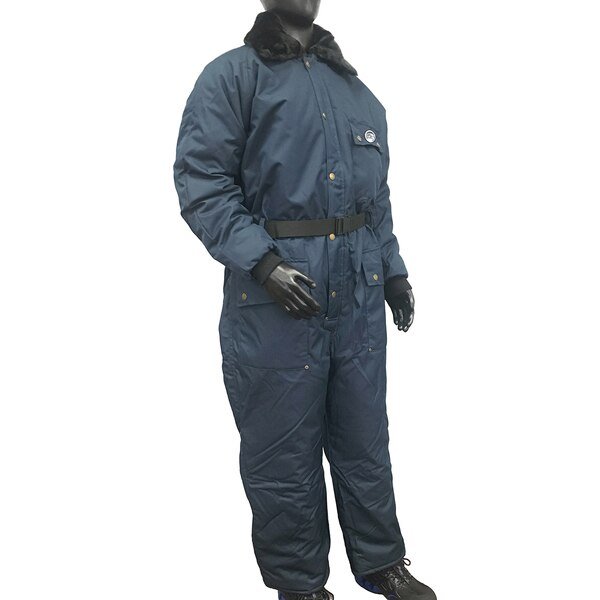 Men's Insulated Coverall, XL, Navy, Nylon, Polar Plus, Mfr#: 22013-RXL1B