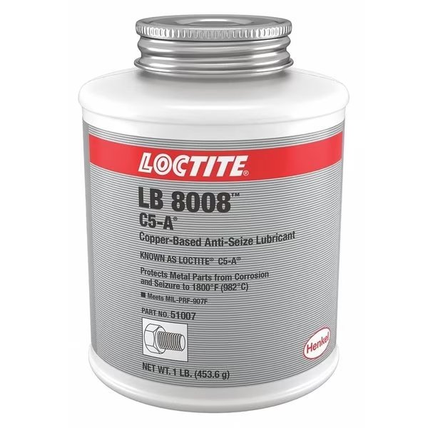 Anti-Seize Lubricant, Copper Base, 1 lb Brush-Top Container, LB 8008, C5-A, Loctite, Mfr#: 160796