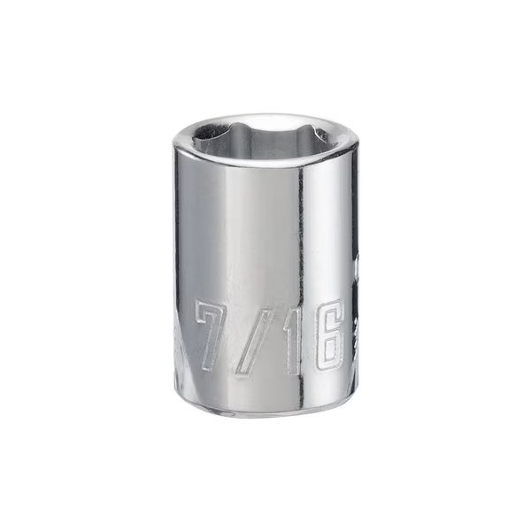 Sockets, 3/8" Drive 7/16" 6 Point SAE Sh, Craftsman, Mfr#: CMMT43002