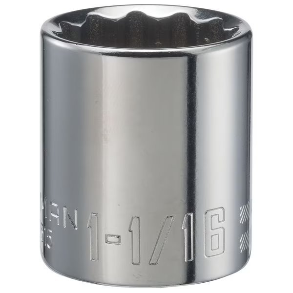 Sockets, 1/2" Drive 1-1/16" 12 Point SAE, Craftsman, Mfr#: CMMT47515