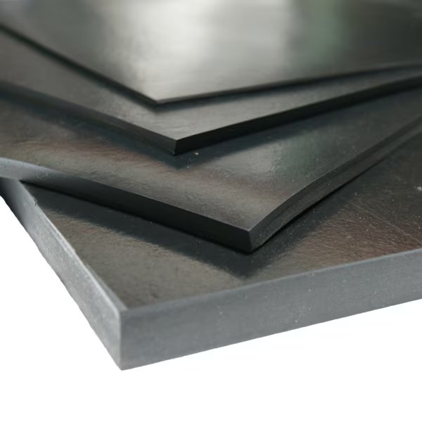 Neoprene Sheet - 60A - Smooth Finish - No Backing, 0.093" Thick x 36" Width x 300" Length - Black, Rubber-Cal, Mfr#: 30-006-093