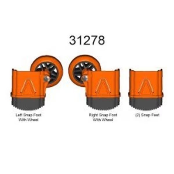 Outer Foot Replacement Kit, PK4, Little Giant Ladders, Mfr#: 31278
