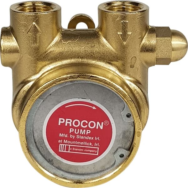 Brass Pump, Series 4, 5/8" Port, 250 psi, Procon, Mfr#: 104E240F11BC