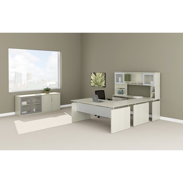 Storage Cabinet, w/2 Wood Doors, Sea Salt, Mayline, Mfr#: MSCTSS