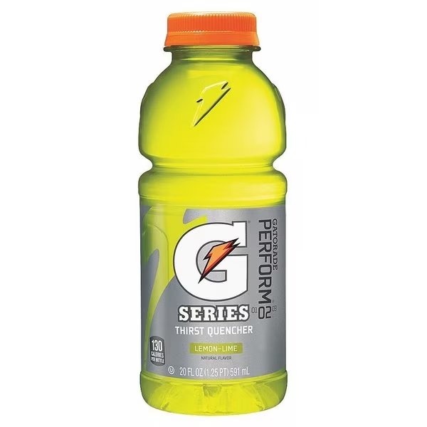 G Series Sports Drink, 20 oz ready to drink, Lemon-Lime, 24 Pack, Gatorade, Mfr#: 32868