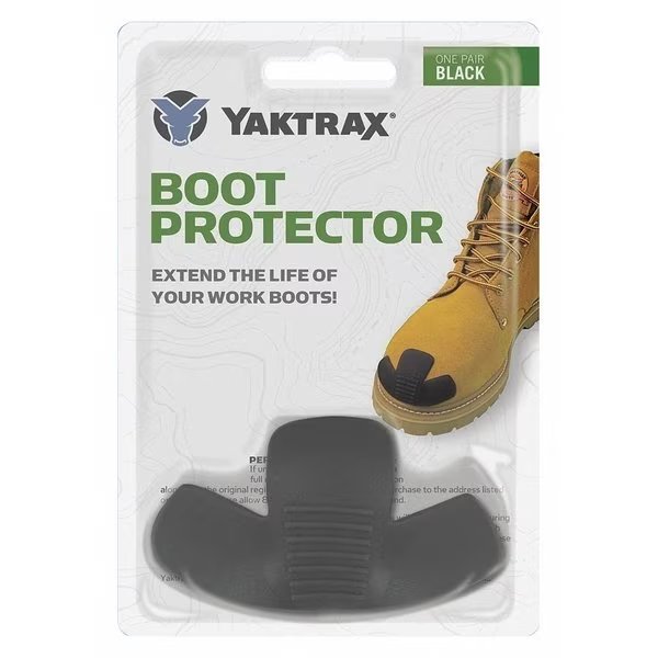 Boot Protector, Polyurethane, Black, Includes Applicator and Glue, Universal Size, Yaktrax, Mfr#: 08402