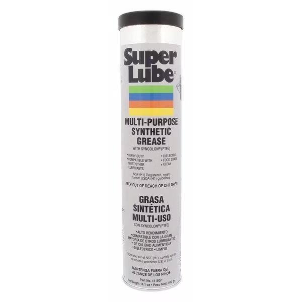 Multipurpose Synthetic Grease, H1 Food Grade, NLGI Grade 1, 14.1 oz, Super Lube, Mfr#: 41150/1