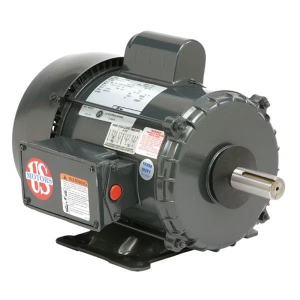 Motor, Capacitor-Start, 7 1/2 HP, 230V AC, 1,740 Nameplate RPM, 215T Frame, U.S. Motors, Mfr#: FD7CM2K21
