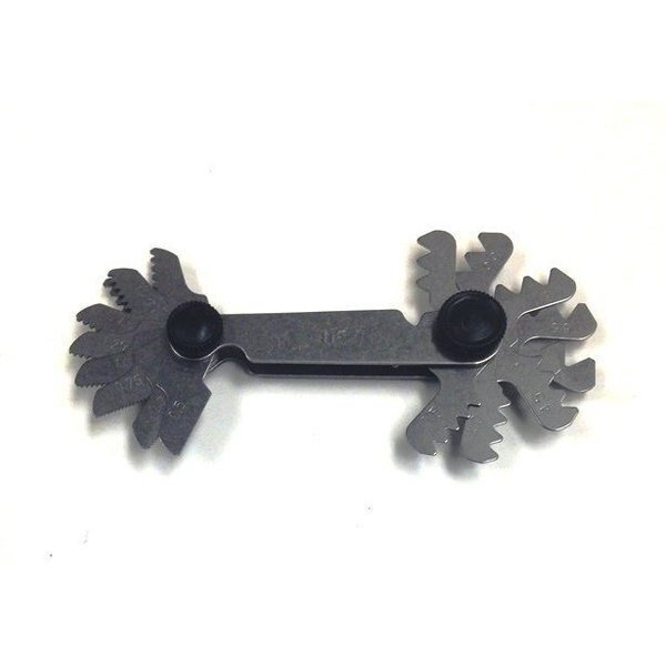 17 Piece 0.5-7mm 60 Degree Screw Pitch Gage, Hhip, Mfr#: 4901-0029