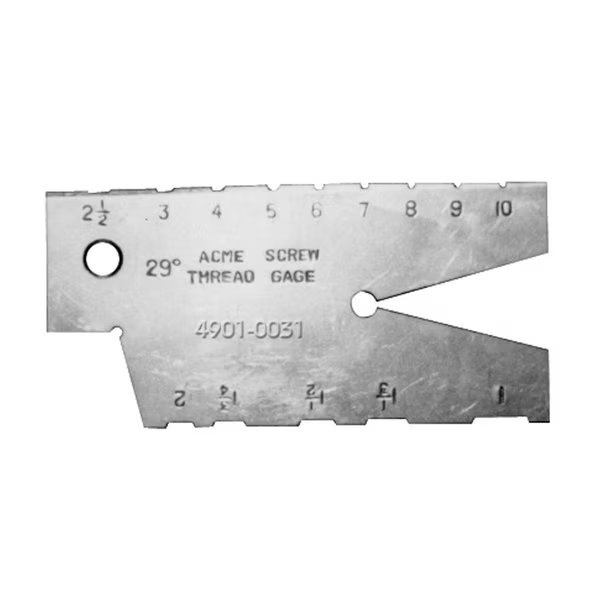 29 Degree Acme Thread Gage, Hhip, Mfr#: 4901-0031