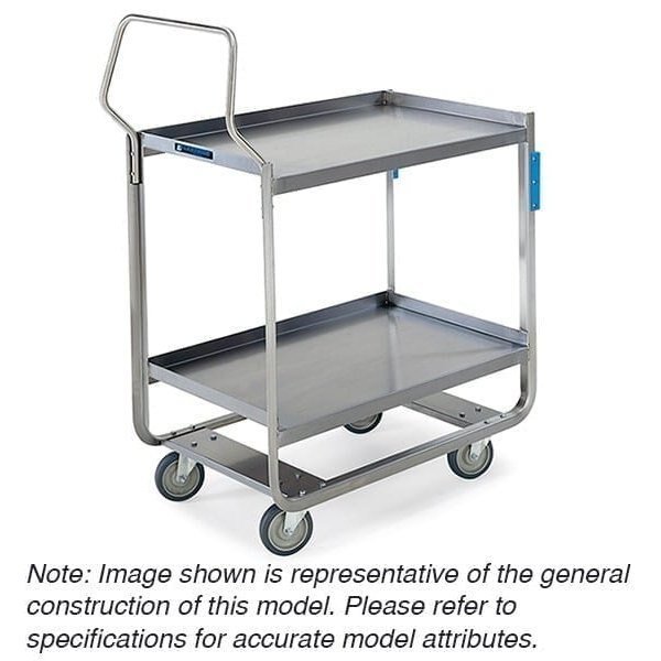 Stainless Handler Series 3 Shelf Cart; 1,000 lb Capacity, 21"x49", Lakeside, Mfr#: 4959