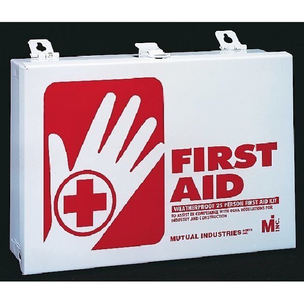 25 Person Metal First Aid Kit, Mutual Industries, Mfr#: 50006
