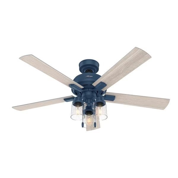 Hartland 52" Indigo Blue with Light, Hunter, Mfr#: 50310