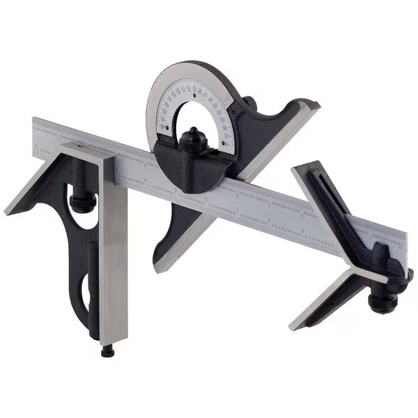 Square Protractor and Center Head with 12" Blade, Fowler, Mfr#: 523700120