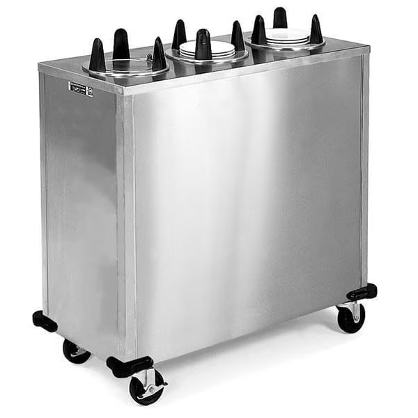 Regular Non Heated 3 Stack Plate Dispenser Cabinet; 7-3/8" to 8-1/8", Lakeside, Mfr#: 5308