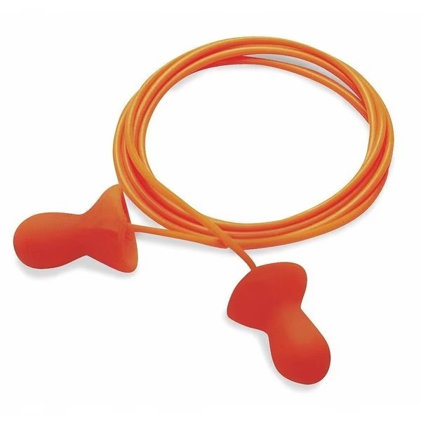 Quiet Reusable Corded Ear Plugs, Bell Shaped, NRR 26 dB, M, Orange, 100 Pairs, Honeywell Howard Leight, Mfr#: QD30