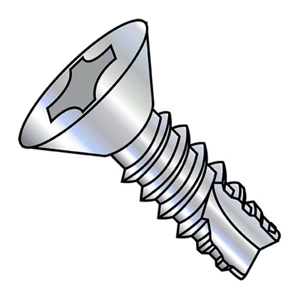 Concrete Screw, Flat, Steel Zinc Plated, 10000 PK, EnjoyTool Select, Mfr#: 06105PF