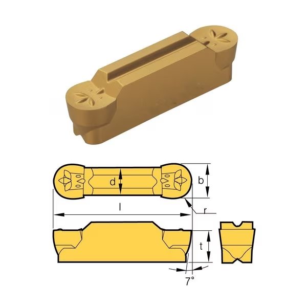 MRMN-300-M Grade BPS253-CVD Grooving Insert, Hhip, Mfr#: 6024-3032