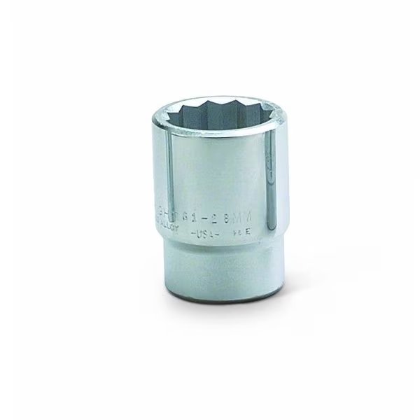 3/4 in Drive, 33mm 12 pt Metric Socket, 12 Points, Wright Tool, Mfr#: 61-33MM