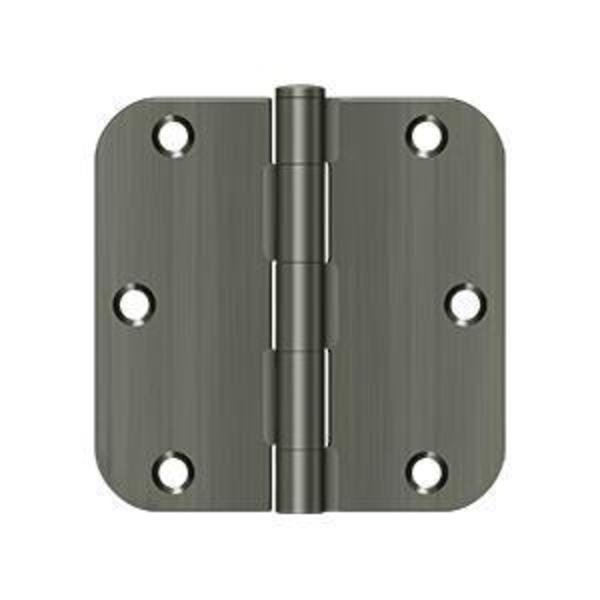Antique Nickel Door and Butt Hinge, Deltana, Mfr#: S35R515A