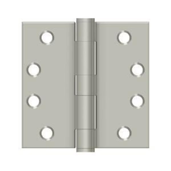 Satin Nickel Square Hinge, Deltana, Mfr#: S44HD15