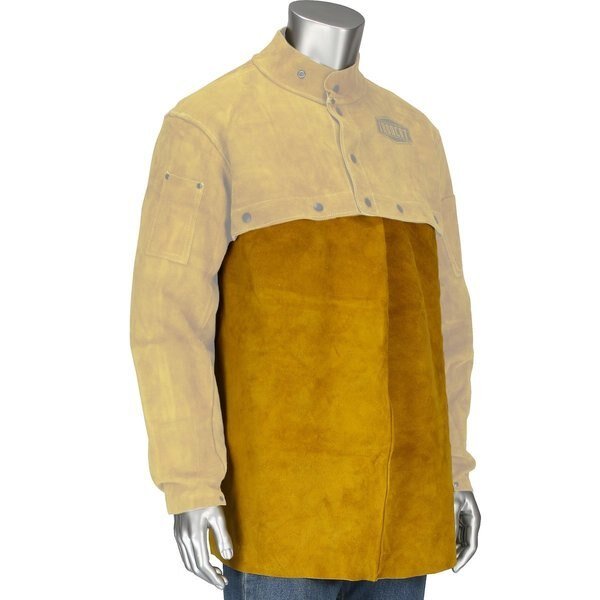 Welding Bib, Split Leather, Size 14, Ironcat, Mfr#: 7001/14