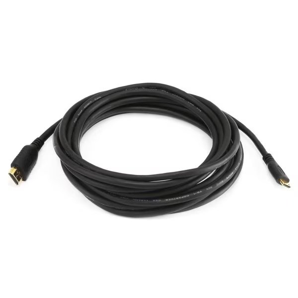 HDMI Cable, HDMI Mini Connector, 15 ft., Monoprice, Mfr#: 7649