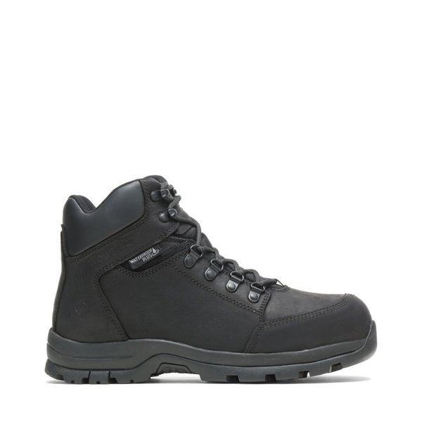 Size 9 1/2 Men's 6 in Work Boot Steel Work Boots, Black, Wolverine, Mfr#: W211042