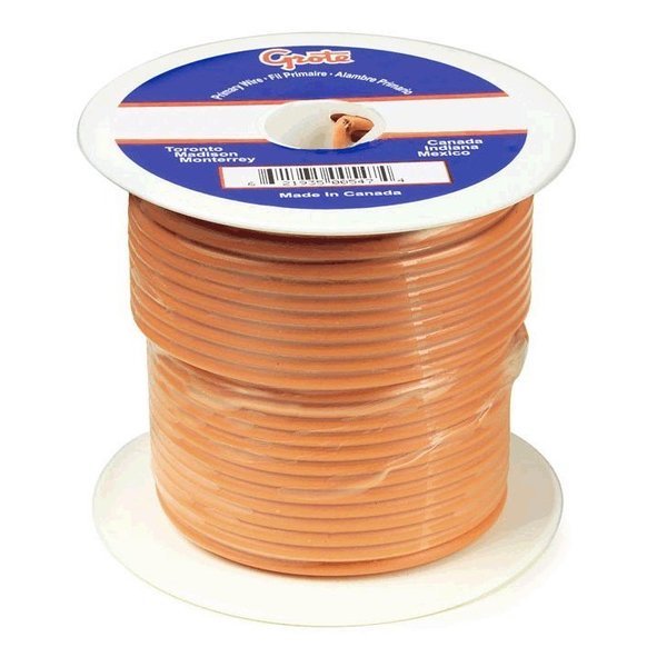 Primary Wire, 14 Gauge, Orange, 25ft. Spool, Grote, Mfr#: 89-7012