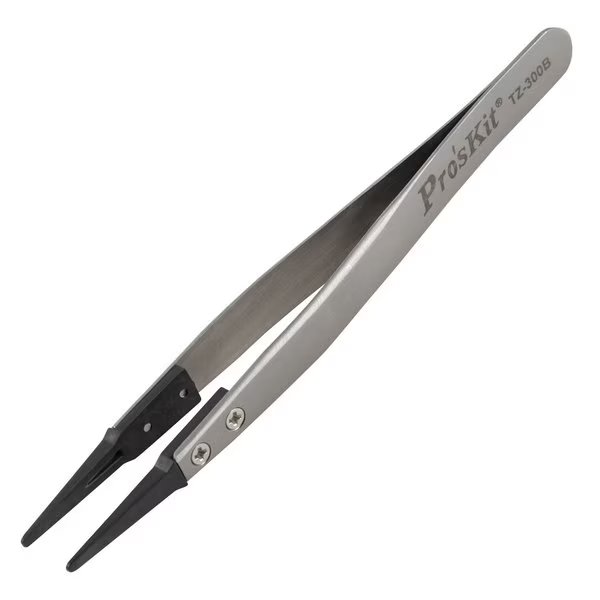 ESD Safe, tipped Tweezers, Proskit, Mfr#: 900-269