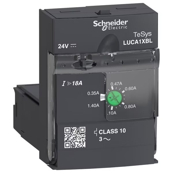 Std Ctrl Unit CL 10 3-PH 0.3-1.4A 24VDC, Schneider Electric, Mfr#: LUCA1XBL