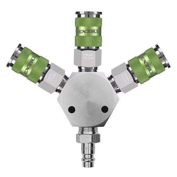 Pro 3-Way Manifold, 3/8" NPT, incl High, Flexzilla, Mfr#: A86666FZ