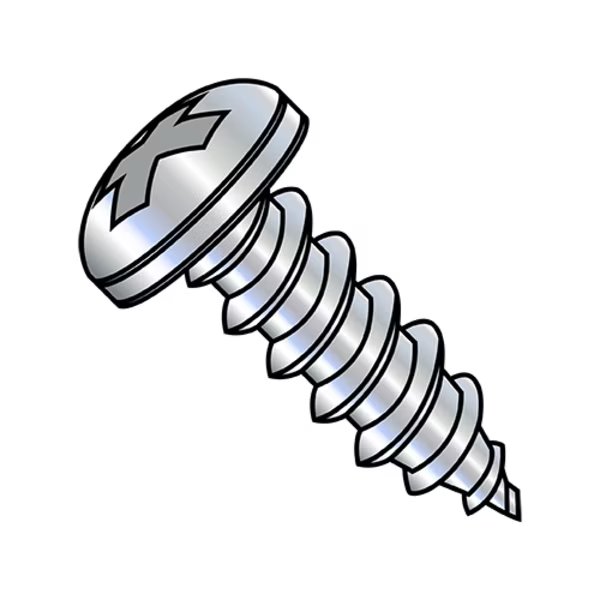 Concrete Screw, 1/4"-14 Dia., Pan, 1 1/2 in L, Steel Zinc Plated, 2000 PK, EnjoyTool Select, Mfr#: 1424ABPP