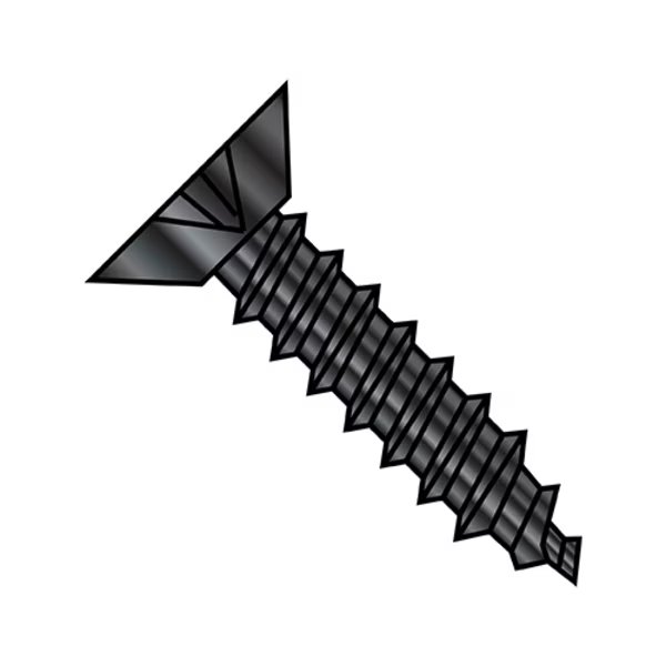 Concrete Screw, #10-16 Dia., Flat, 5/16 in L, Steel Black Oxide, 10000 PK, EnjoyTool Select, Mfr#: 1005ABPUB
