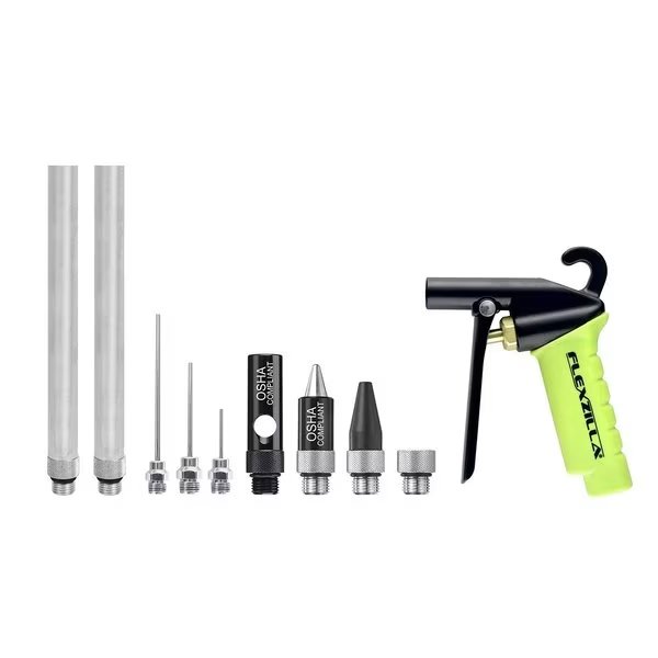 X1 Blow Gun Kit, 10-Piece, Flexzilla, Mfr#: AG1500FZKIT