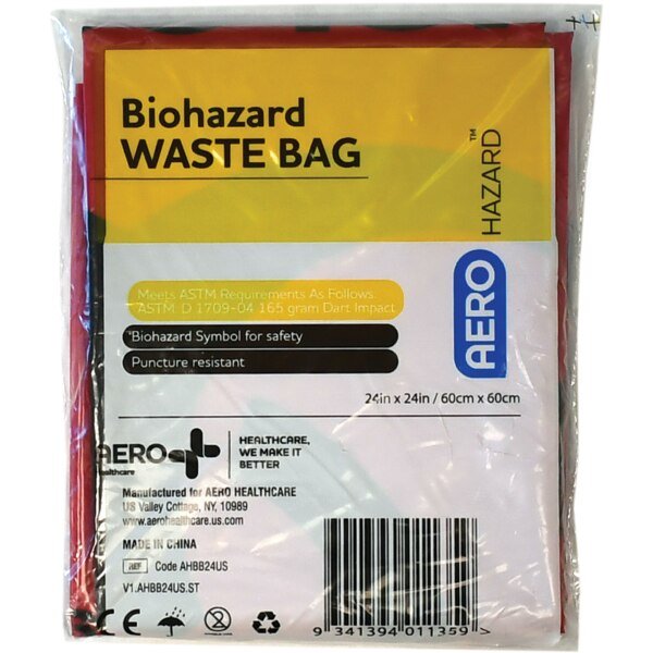Biohazard Bag, Aerohazard, Mfr#: AHBB24US