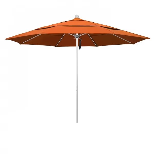 Patio Umbrella, Octagon, 107" H, Sunbrella Fabric, Tuscan, California Umbrella, Mfr#: 194061000205