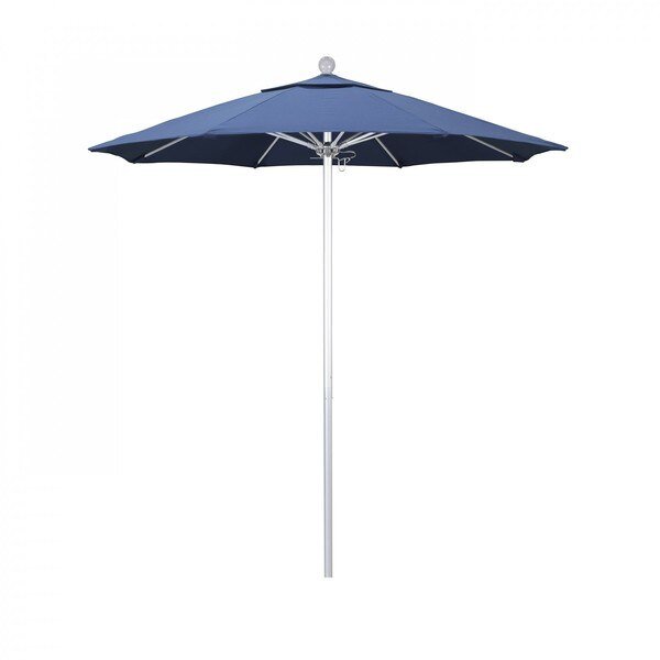 Patio Umbrella, Octagon, 96" H, Olefin Fabric, Frost Blue, California Umbrella, Mfr#: 194061003268