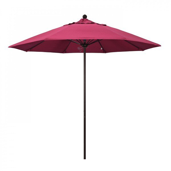 Patio Umbrella, Octagon, 103" H, Sunbrella Fabric, Hot Pink, California Umbrella, Mfr#: 194061006528