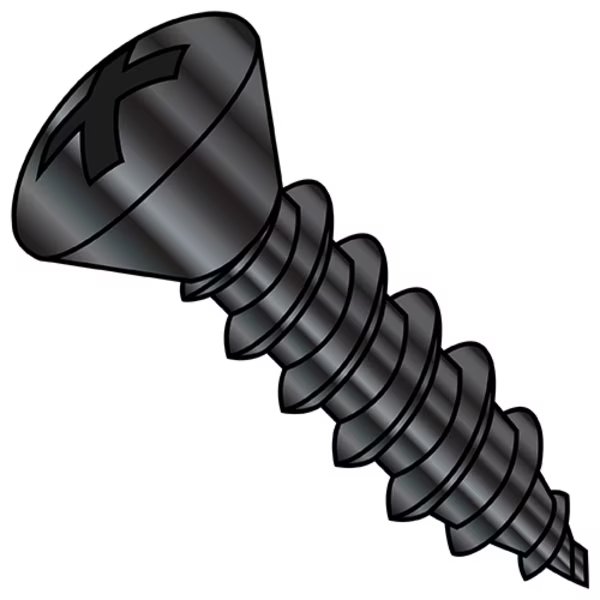 Concrete Screw, #8-15 Dia., Oval, 3/4 in L, Steel Black Oxide and Oil, 10000 PK, EnjoyTool Select, Mfr#: 0812APOB