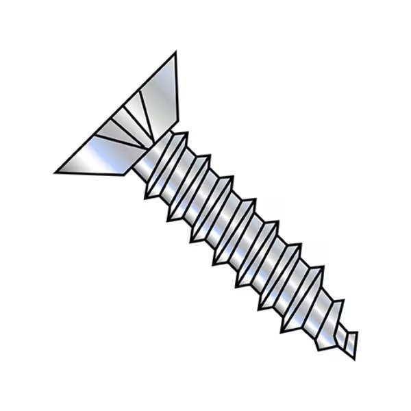 Concrete Screw, #8-15 Dia., Flat, 5/8 in L, Steel Zinc Plated, 10000 PK, EnjoyTool Select, Mfr#: 0810APU