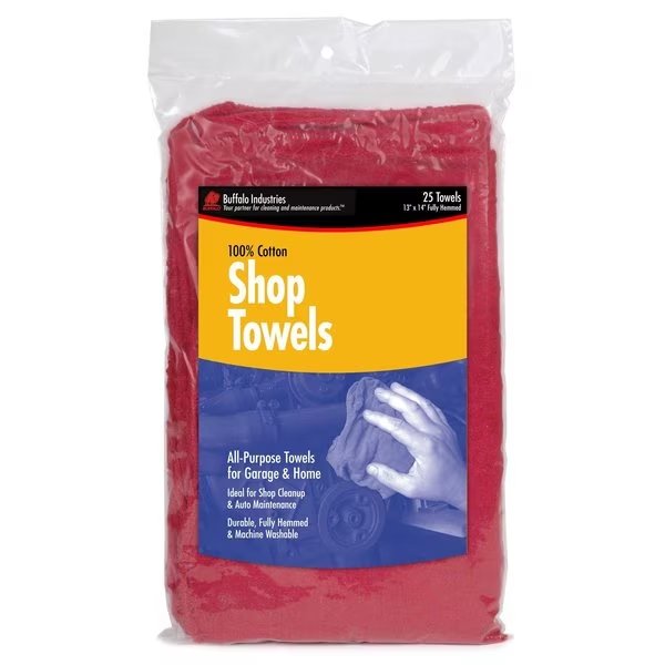 Shop Towel Bag, PK50, BUFFALO, Mfr# 62017