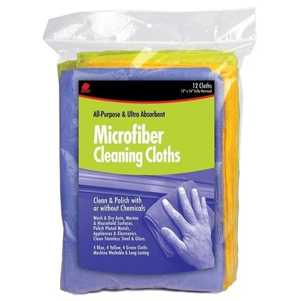 Microfiber Bag 12"X12", PK3, BUFFALO, Mfr# 64000