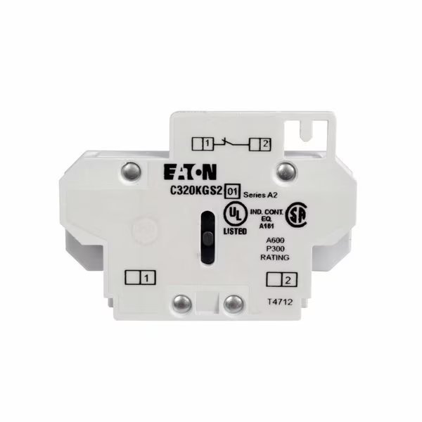 Contactor, 1No/1Nc Side Mt Aux. Contact, Eaton Cutler-Hammer, Mfr#: C320KGS22
